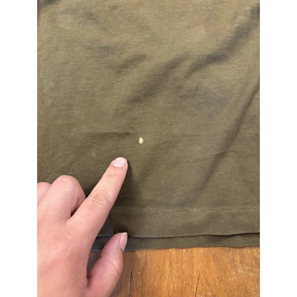 Polo‎ Ralph Lauren Men's L Pocket T Shirt Army Green Purple Pony